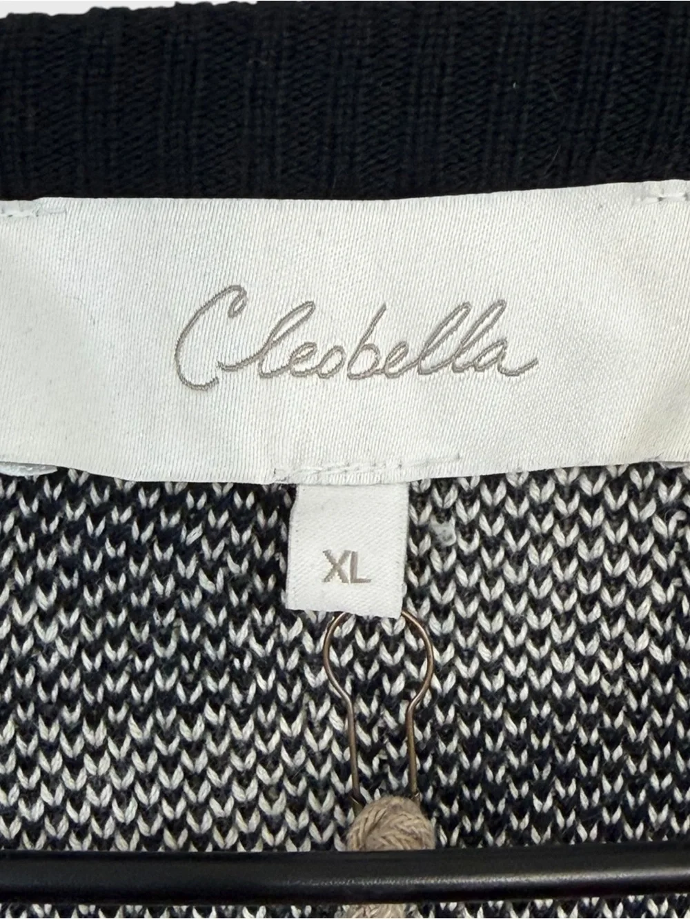 Cleobella New with Tags Black Ivory Abstract Geometric Print Marybeth Cardigan - Picture 4 of 8